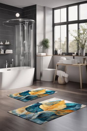 Mijölnir Juego de alfombrillas de baño CT-5411, 2 piezas, Multicolor